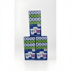 Dixie Multi Purpose Cups 3 oz Throwback Pack Vintage Designs 600 Total